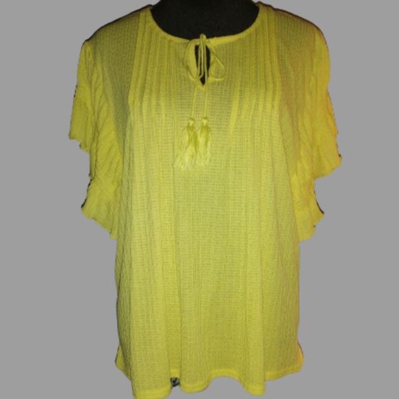 Vintage America Tops - Vintage X America Ruffle Blouse